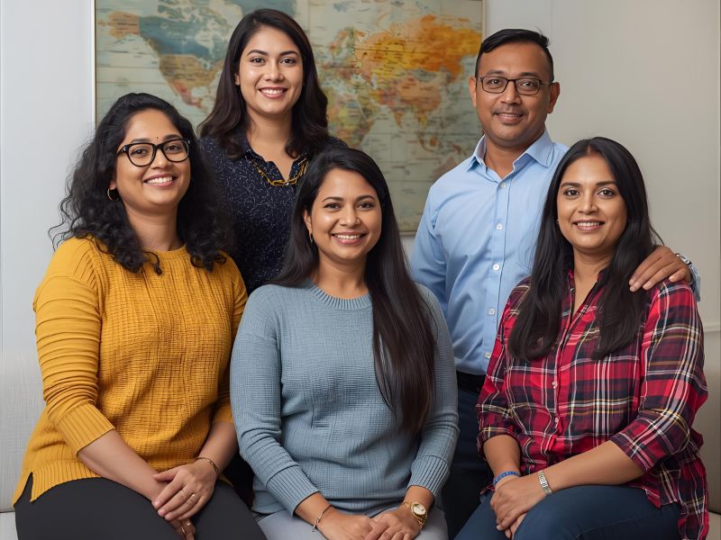 Bright Home Care leadership team smiling